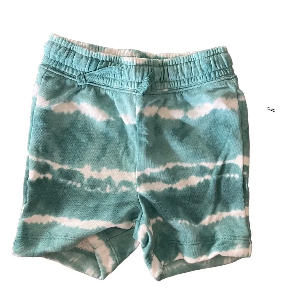 Baby Gap toddler‎ sweat shorts tie dye turquoise & white sz 2T still in bag